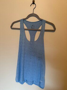 Nike Dri-FIT Racerback Tank Top Large Blue Athletic Workout Shirt NWT